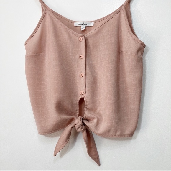 Love Tree Pink Cutout Tank Top Size S - Picture 5 of 16